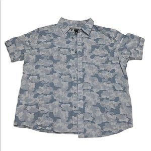 Rocawear- Button Up Shirt Blue Camo